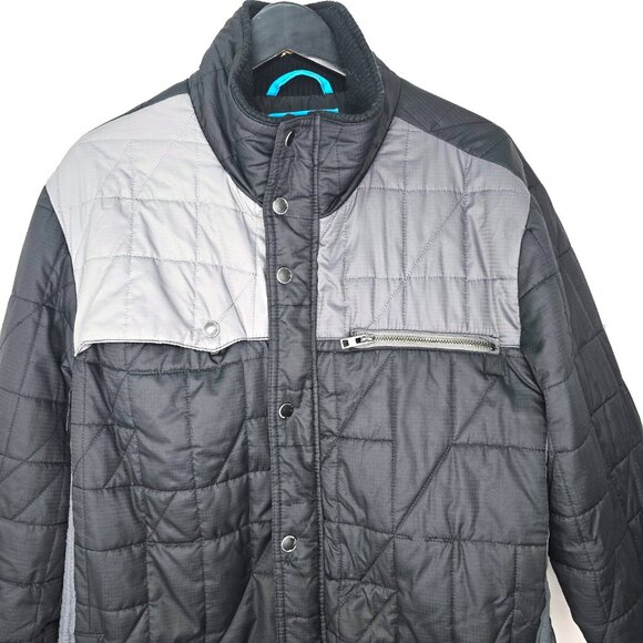Hurley Covert Shredder Quilted Jacket Black Grey - Picture 2 of 7